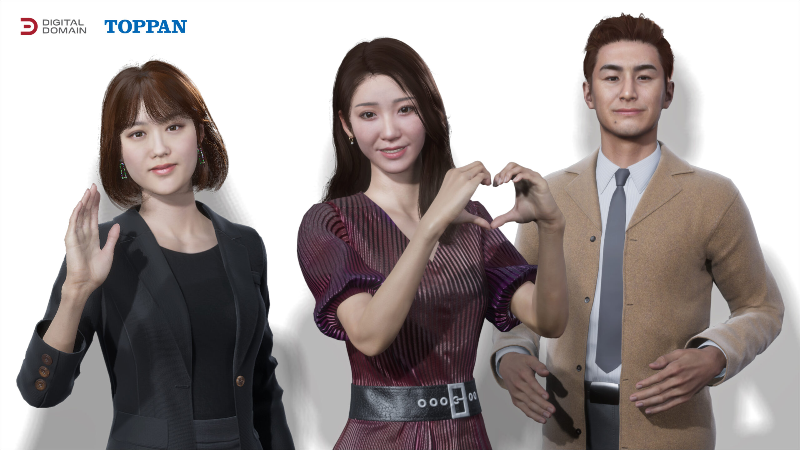 Virtual humans created based on real people in the production flow of the collaboration